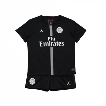 Fußballtrikots Paris Saint-Germain Jodan Schwarz Kinder 2018-2019 Kurzarm Ausweichtrikot kaufen
